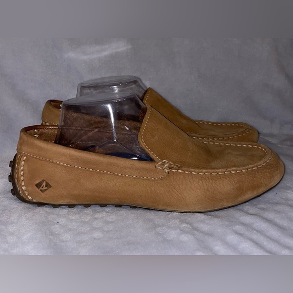 Sperry Top-Sider Men's Tan Suede Driving Moccasin Loafers Sand STS15644 Size 9 - Picture 6 of 11